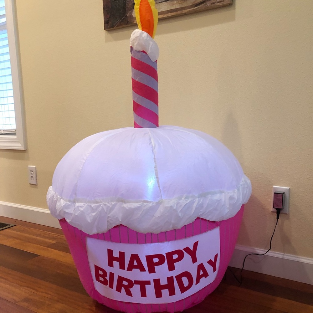 Precious Pink Cupcake Inflatable